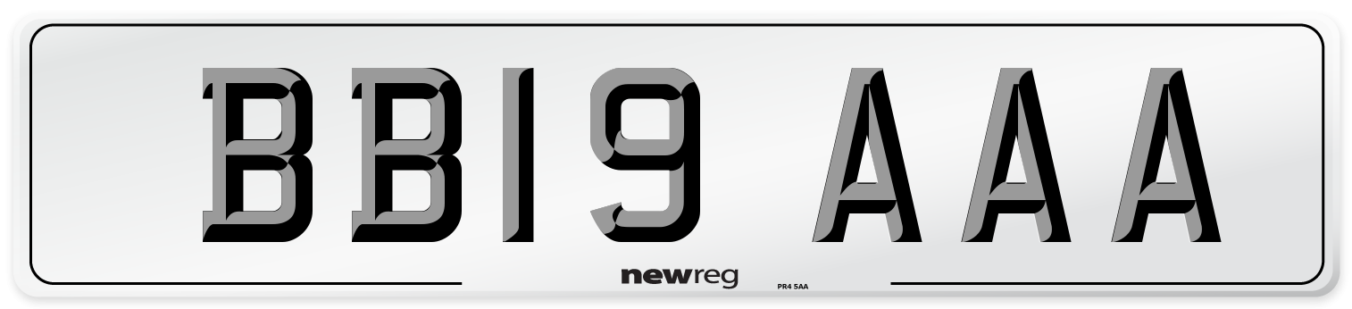 BB19 AAA Number Plate from New Reg